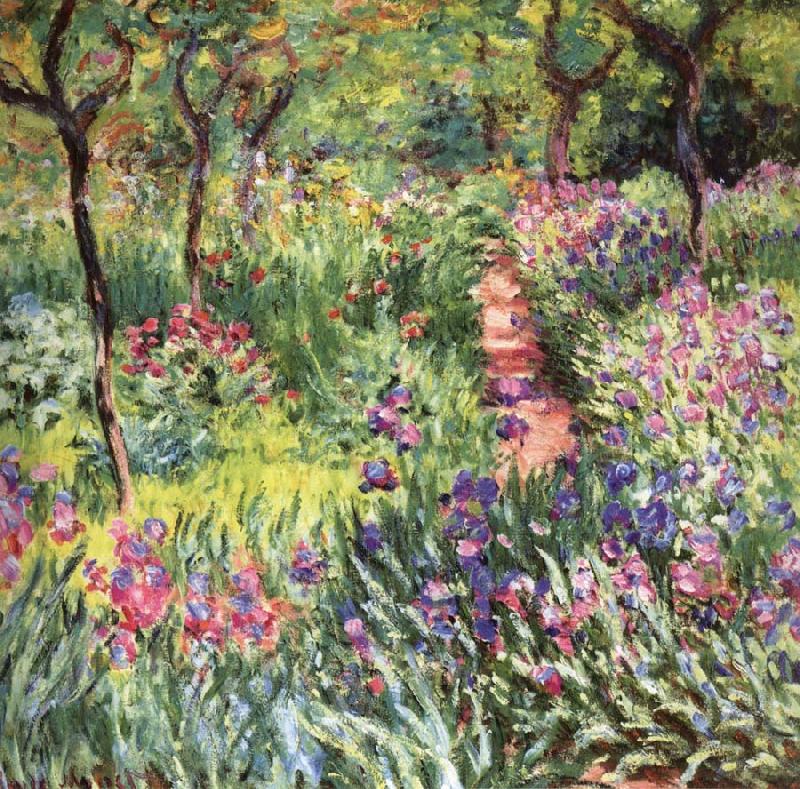Claude Monet The Artist-s Garden at Giverny Norge oil painting art